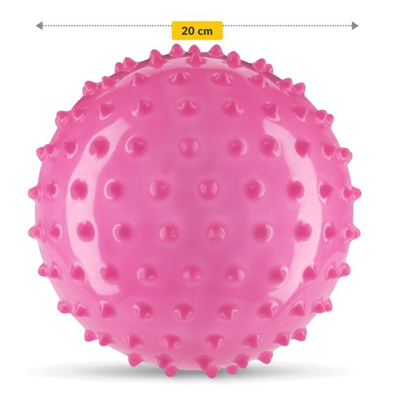 М'яч для пілатесу, йоги, реабілітації 4FIZJO 20 см (масажний) Pink (P-5905973402347) | Зображення 5