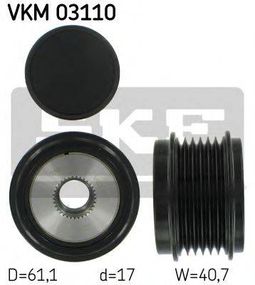 Механізм вільного ходу генератора SKF VKM03110 на AUDI A5 (8T3)