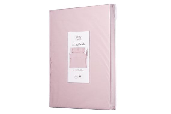 Простирадло Ardesto Mix&Match, 180х240см, 100% бавовна, сатин, пудра (ART1824FSP)