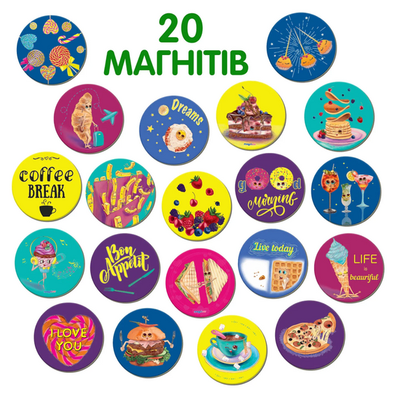 Набор магнитов  Magdum ML 4031-53 EN "Happy moments" | Зображення 1