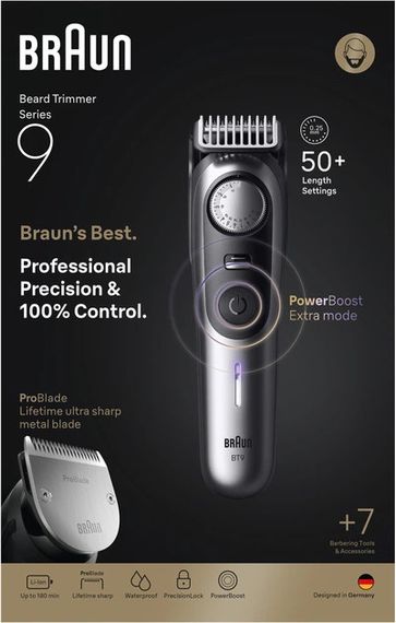 Тример універсальний Braun Beard Trimmer Series 9 BT9520 4 Вт чорний | Зображення 7