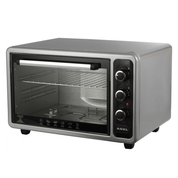 Духовка духовой шкаф ASEL AF-40-23 1300 Вт 40 л, Электрическая машина для выпечки DP-80 | Зображення 3