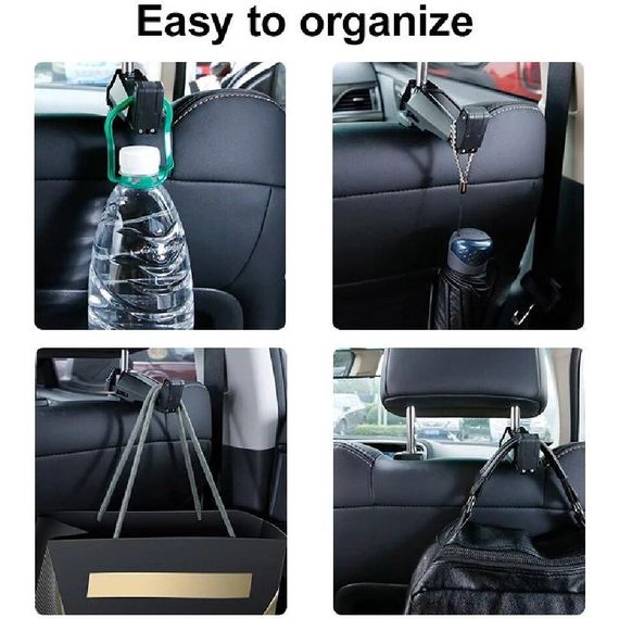 Автодержатель Baseus Backseat Vehicle Phone Hook, + крюк-вешалка (SUHZ-A01) | Зображення 3