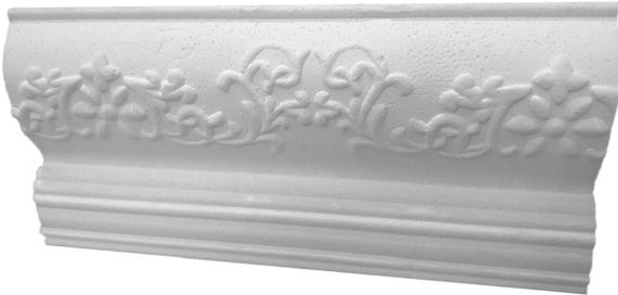 Потолочный плинтус Simja 9039 с орнаментом 45x75x1300 мм | Зображення 1