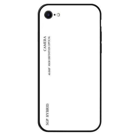 Чехол бампер Primo Gradient Glass для Apple iPhone 7 / iPhone 8 / SE 2020 / SE 2022 - White | Зображення 1