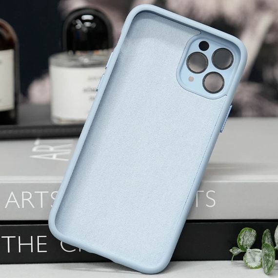 Чохол TPU+Glass Sapphire Midnight with MagSafe для Apple iPhone 12 Pro Max (6.7") Блакитний / Blue | Зображення 2