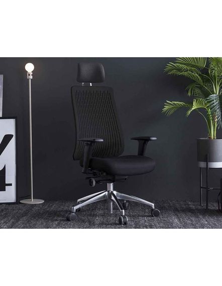 Кресло компьютерное Comf-pro Truly Black эргономическое | Зображення 2