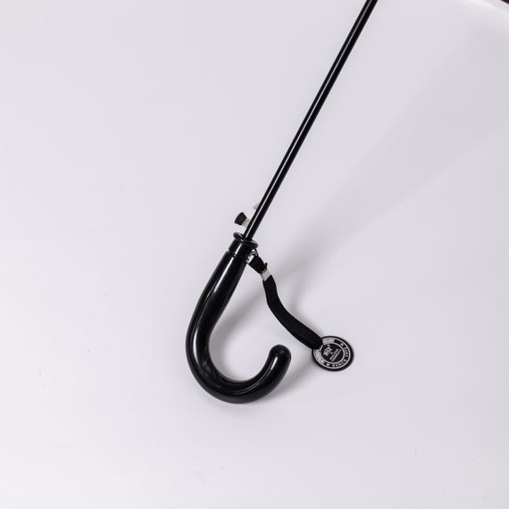 Класична дитяча парасолька-тростина напівавтомат з поліестеру 8 спиць діаметр 82 см Чорна HP-23-9B | Зображення 5