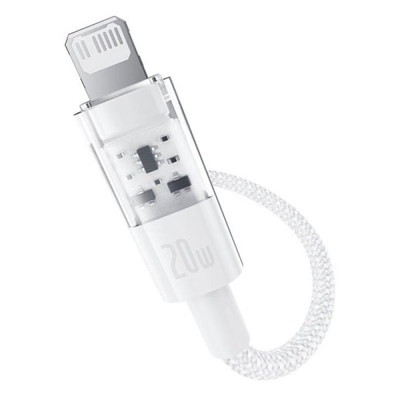 Дата кабель Baseus Gem Fast Charging Type-C to Lightning 20W (2m) (P10373001211-01) Moon White | Зображення 1