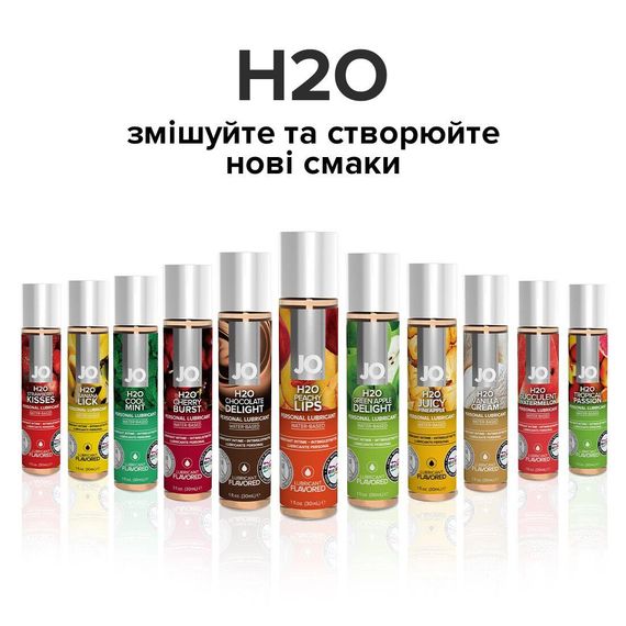 Змазка на водній основі System JO H2O — Peachy Lips (30 мл) без цукру, рослинний гліцерин | Зображення 4