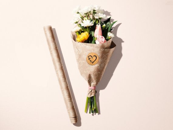 Этикетка наклейка круглая крафт "Love", Диаметр 50 мм, 250 шт/рулон, Viskom | Зображення 7