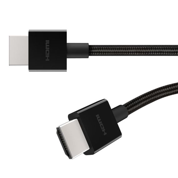 Кабель Belkin HDMI 2.1 (AM/AM) 4K/120Hz or 8K/60Hz, 48Gbps Ultra High Speed, 1m, black (AV10176BT1M-BLK) | Зображення 3