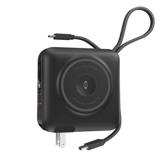 Портативний ЗП Power Bank WIWU Wi-P051 6 in 1 PD45W з БЗП 15000 mAh Black | Зображення 2