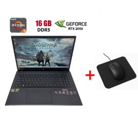 Ігровий ноутбук Acer Nitro V 15 (ANV15-41-R914 / 15.6" (1920х1080) IPS / AMD Ryzen 5 7535HS (6 (12) ядер по 3.3 - 4.55 GHz) / 16 GB DDR5 / 512 GB SSD M2 NVMe / nVidia GeForce RTX 2050, 4 GB GDDR6, 64-bit / WebCam б/в + Подарунок Мишка та килимок