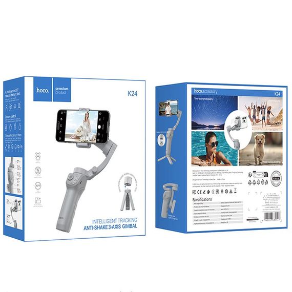 Стабілізатор Hoco K24 Support 3-axis smart gimbal Gray | Зображення 5