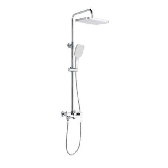 Душова система латунна універсальна Lidz Orion 1030 на три споживача (з виливом) (k35) LDORI1030CRM48092 Chrome