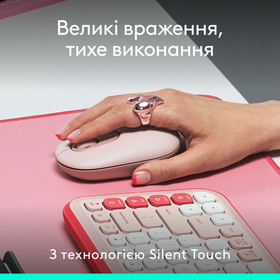 Миша Logitech POP with emoji Rose (L910-007413) | Зображення 4