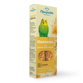 Ласощі для хвилястих папуг Колосок "Медовий" Природа (5 упаковок)