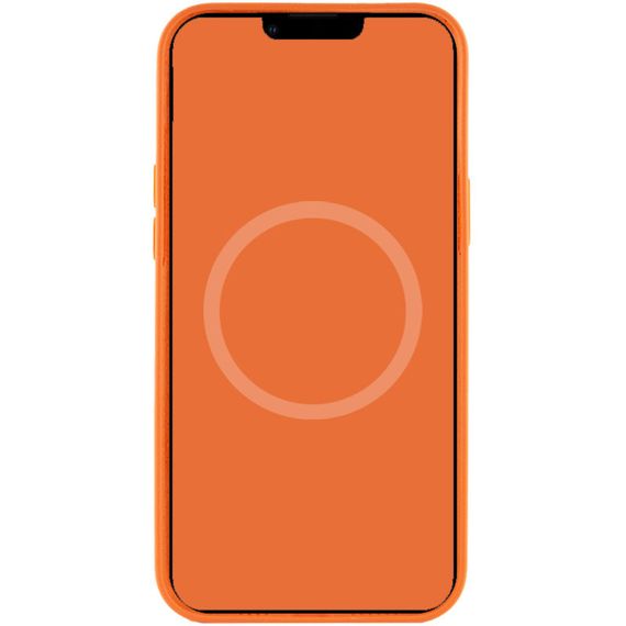 Чехол Silicone case (AAA) full with Magsafe and Animation для Apple iPhone 12 Pro Max (6.7") Оранжевый / Kumquat | Зображення 3