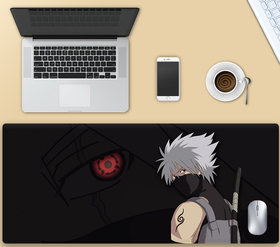 Ігрова поверхня для мишки з Аніме принтом "Наруто / Naruto"  Хатаке Какаші 800*300*3 мм 0505