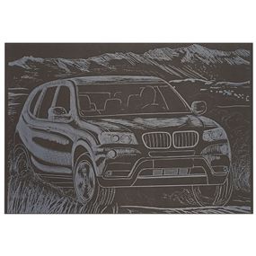 Гравюра А5 "Джип-1" ГрА5с-32 эконом вариант в пакете 21 х 14,8 см