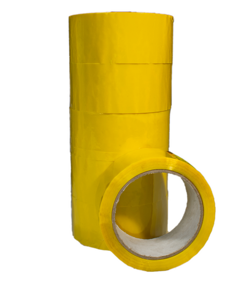 Скотч пакувальний  45 мкм 40мм*100м  жовтий ,клейка стрічка | Зображення 3