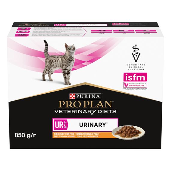 Влажный корм для кошек с мочекаменной болезнью Purina Veterinary Diets UR Urinary 85 гр х 10 шт