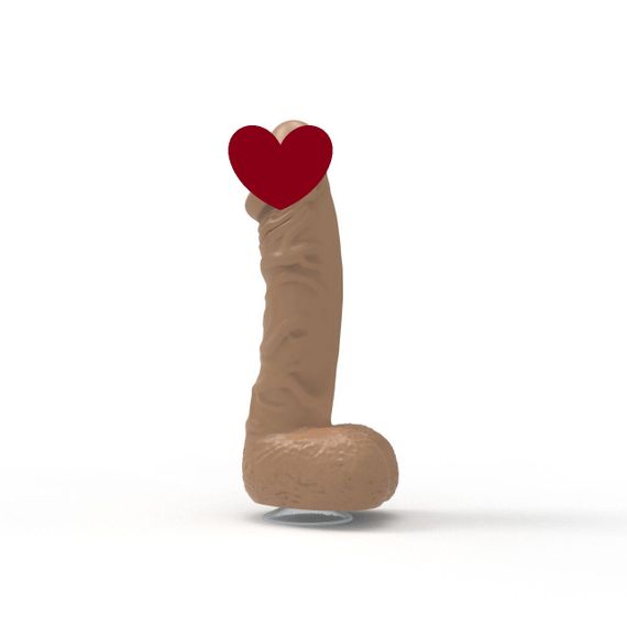 Крафтове мило-член із присоскою Pure Bliss MINI Brown, натуральне Sex Aura