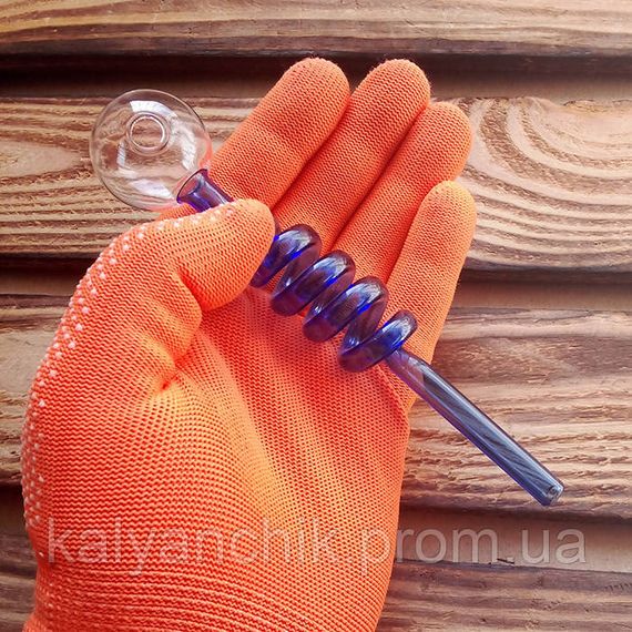 Скляна трубка Helix Oil Blue | Зображення 2