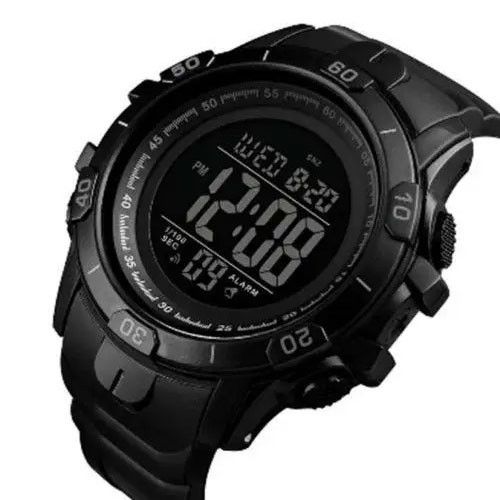 Годинник наручний чоловічий SKMEI 1475BK BLACK, Годинник тактичний протиударний, Годинник QH-387 армійський оригінал | Зображення 1