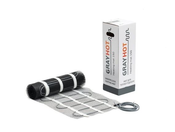 Теплый пол под плитку нагревательный мат GrayHot 150 Вт/м² 0,9 м² (129 Вт) | Зображення 2