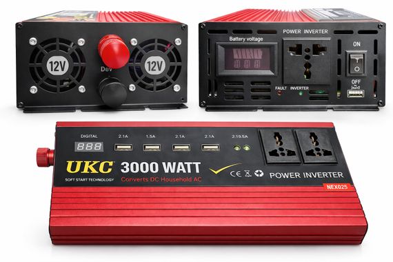Перетворювач напруги 3000W AR AC/DC 12V | Зображення 1