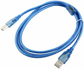 Кабель USB 2.0 RITAR AM / AM, 3.0m, прозорий синій