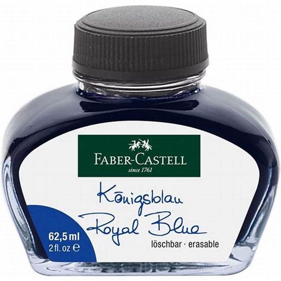 Чернила Faber-Castell Ink 30мл в стеклянном флаконе, синий (Royal Blue)