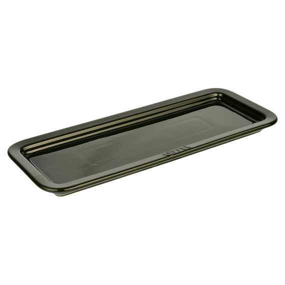 Піднос прямокутний Gipfel Majolica GP-3922 36х14 см темно-зелений