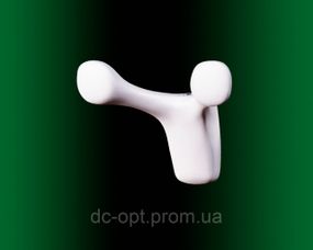 Гачок DW 02 WT Білий ДС СтандартЛайн