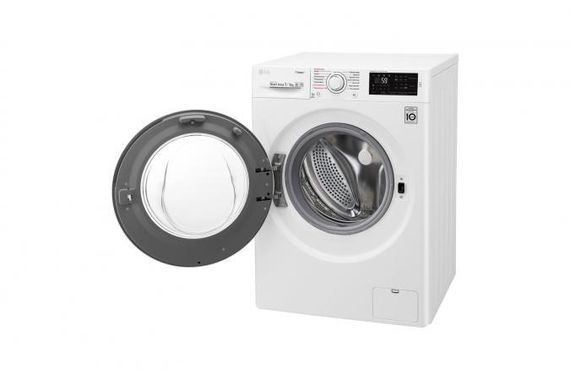 Стир.-сушильная машина LG F2J6HG0W, 7кг (4кг), 1000, В, Пар, глубина 45см, Дисплей, Инвертор, Белый (F2J6HG0W) | Зображення 4