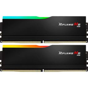 Модуль памяти для компьютера DDR5 32GB (2x16GB) 6000 MHz Ripjaws M5 RGB Matte Black G.Skill (F5-6000J3040F16GX2-RM5RK)