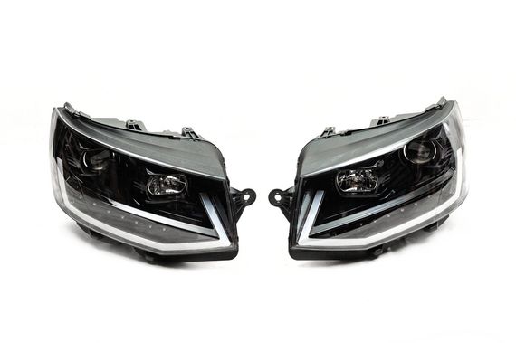 Передні фари LED Black (2 шт) для Volkswagen T6 2015-2024, рр