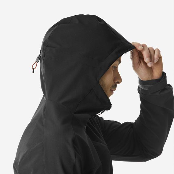 Куртка чоловіча WARM 500 з софтшелу чорна - 2XL | Зображення 2