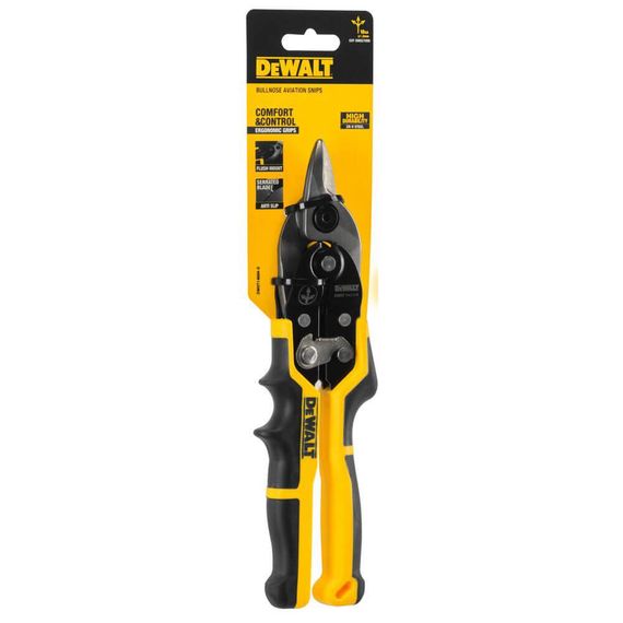 Ножиці по металу ERGO Aviation завдовжки 235 мм, прямі з короткими губками DeWALT DWHT14694-0 | Зображення 5