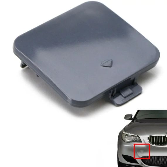 BMW 5 E60 (03-07) заглушка буксировочного крюка в передній бампер M-пакет | Зображення 1