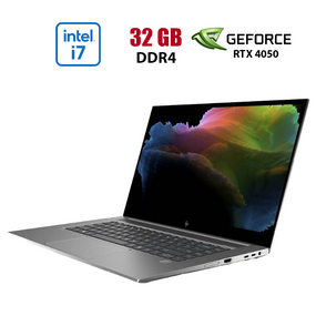 Мобільна робоча станція HP ZBook Studio G7 / 15.6" (1920x1080) IPS / Intel Core i7-10750H (6 (12) ядер по 2.6 - 5.0 GHz) / 32 GB DDR4 / 512 GB SSD / nVidia Quadro T1000, 4 GB GDDR5, 128-bit / WebCam б/в