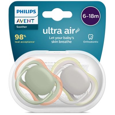 Пустышка Philips AVENT Ultra Air 6-18 міс 2 шт (SCF085/20) | Зображення 3
