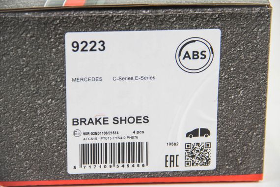 Колодки ручного гальма MB C-class (W204/C204) 07-/E-class (A207/C207) 09- (9223) ABS | Зображення 1
