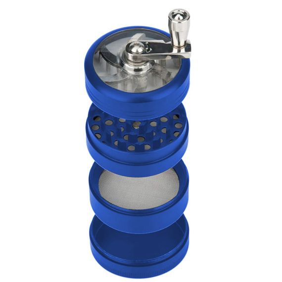 Большой Гриндер Для Травы И Специй С Ручкой "Herb Grinder Blue" | Зображення 1