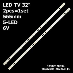LED підсвітка 32" 4C-LB320T-2CBC TC320M22  TCL32D05-ZC22AG-11303TC320034 1 планка