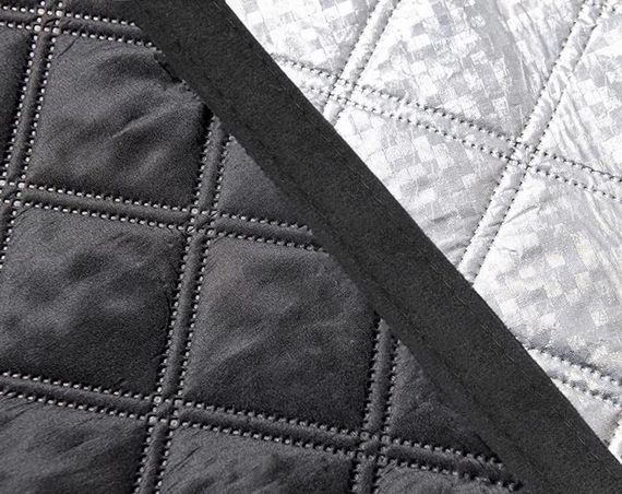Штора для утепления окон (на липучках) Серебро - H 210*125 см | Зображення 4