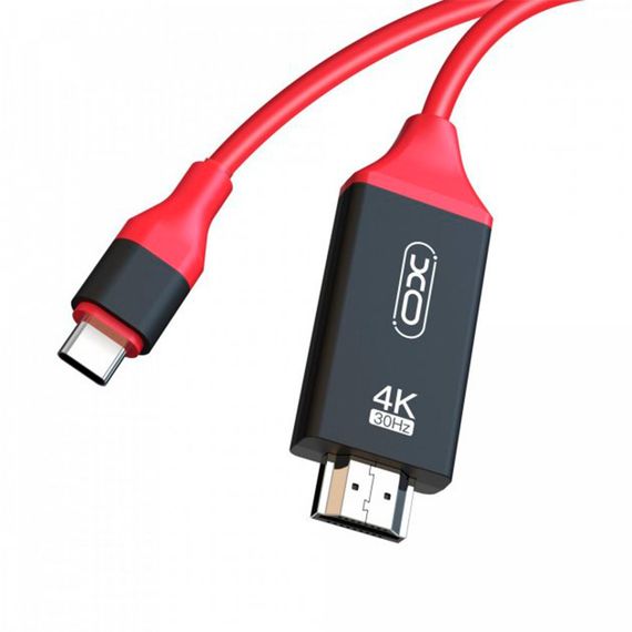 Перехідник XO GB005 4K Type-C - HDMI 2 м чорний-червоний (MAW-41606_335) | Зображення 2