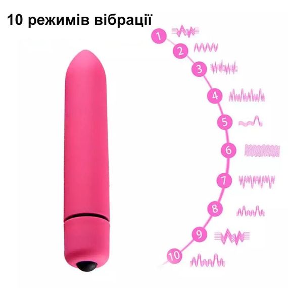 Мини-вибратор ( вибропуля) красного цвета (ААА) | Зображення 3